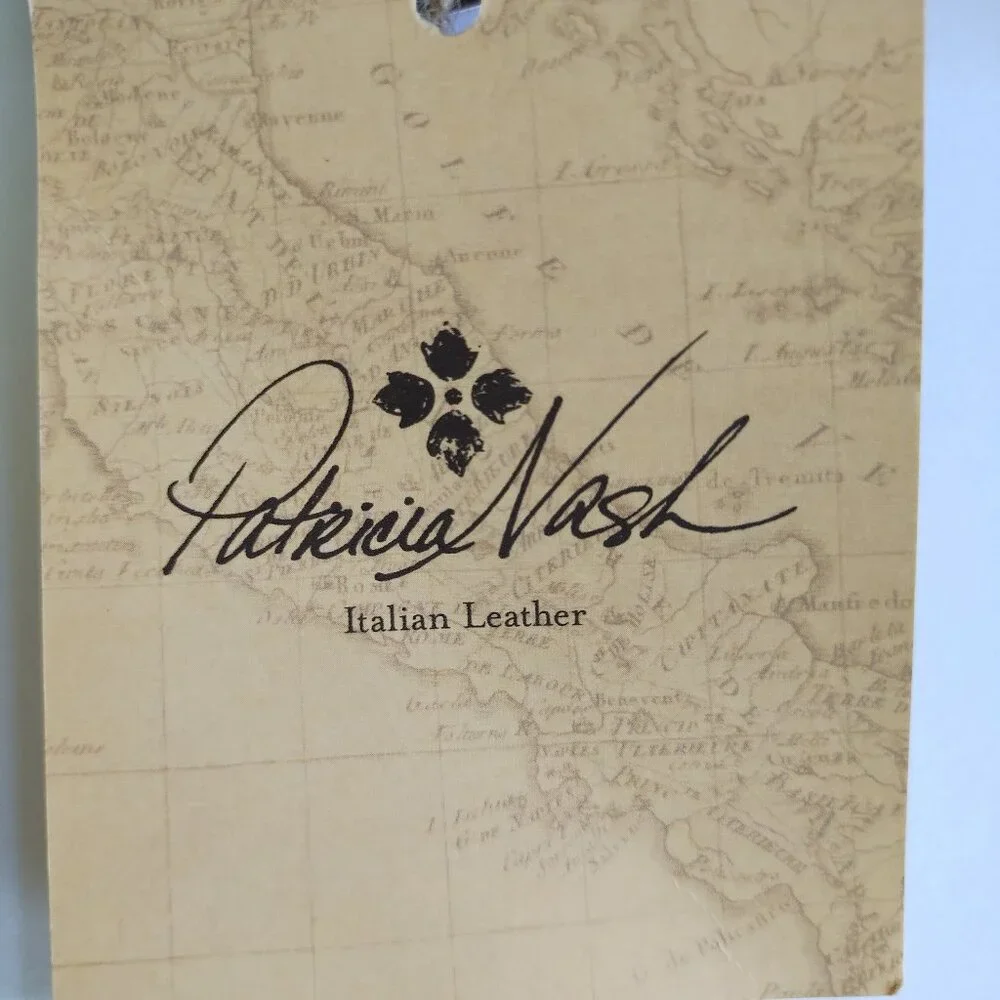 Patricia Nash Isla Oblong Case Riot Rust Leather Pencil Cosmetic Bag NWT - Picture 13 of 16